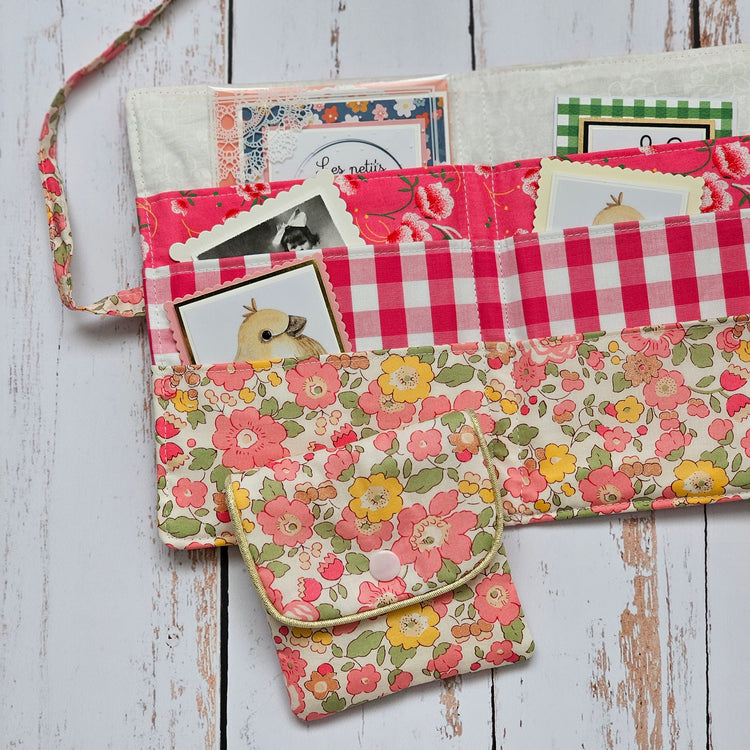 Pochettes liberty rose