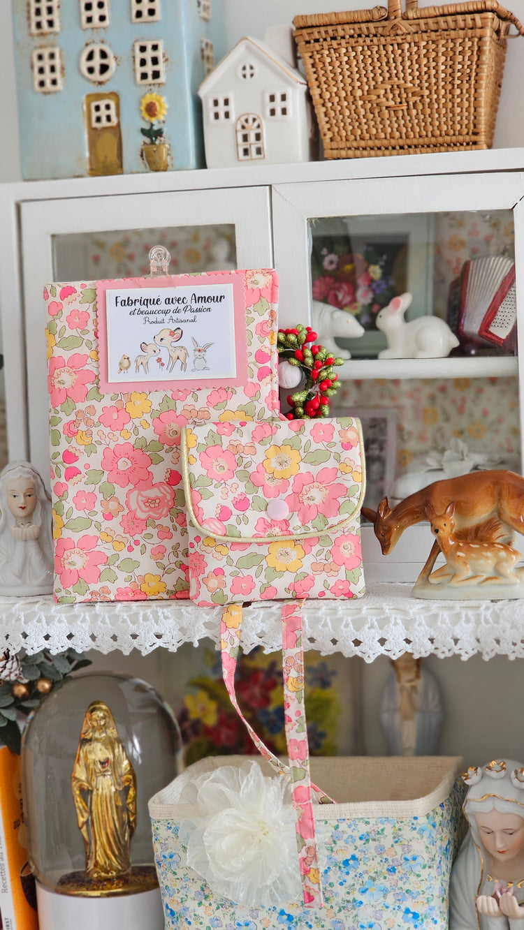 Pochettes liberty rose