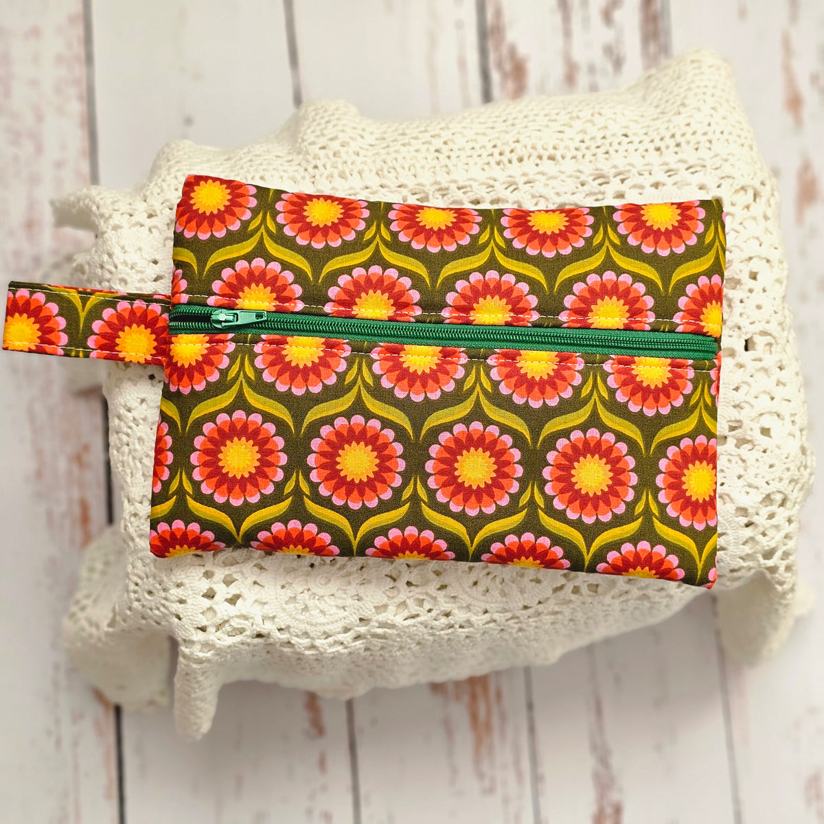 Trousse tissu effet vintage