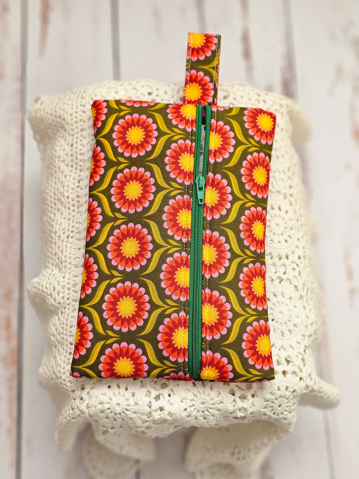 Trousse tissu effet vintage
