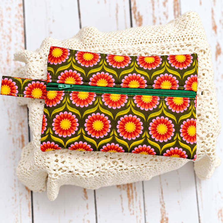 Trousse tissu effet vintage