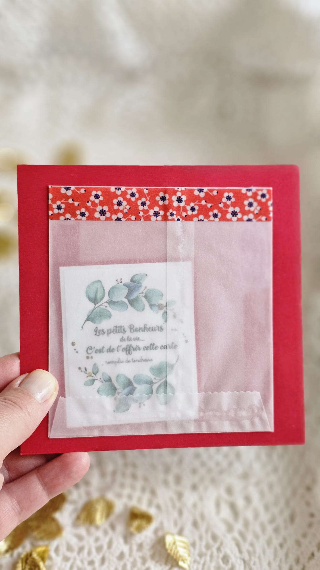 Carte papier Oiseau bleu