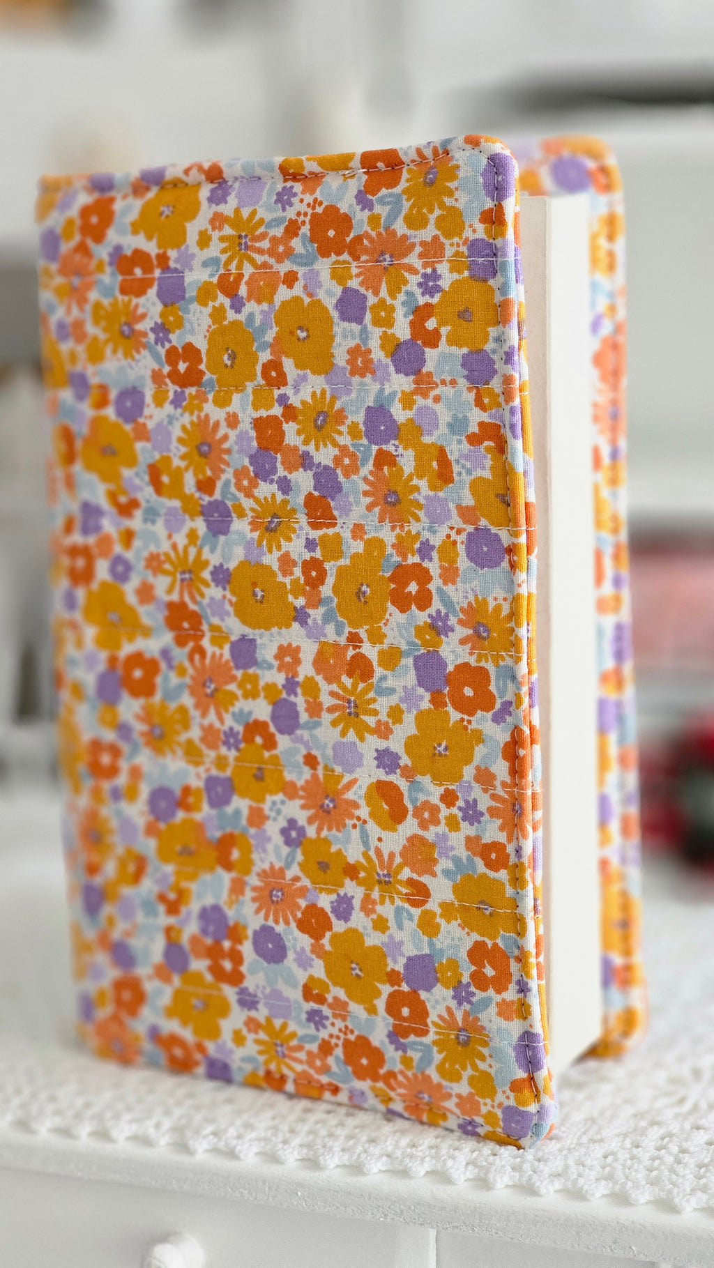 Housse tissu pour livre de poche