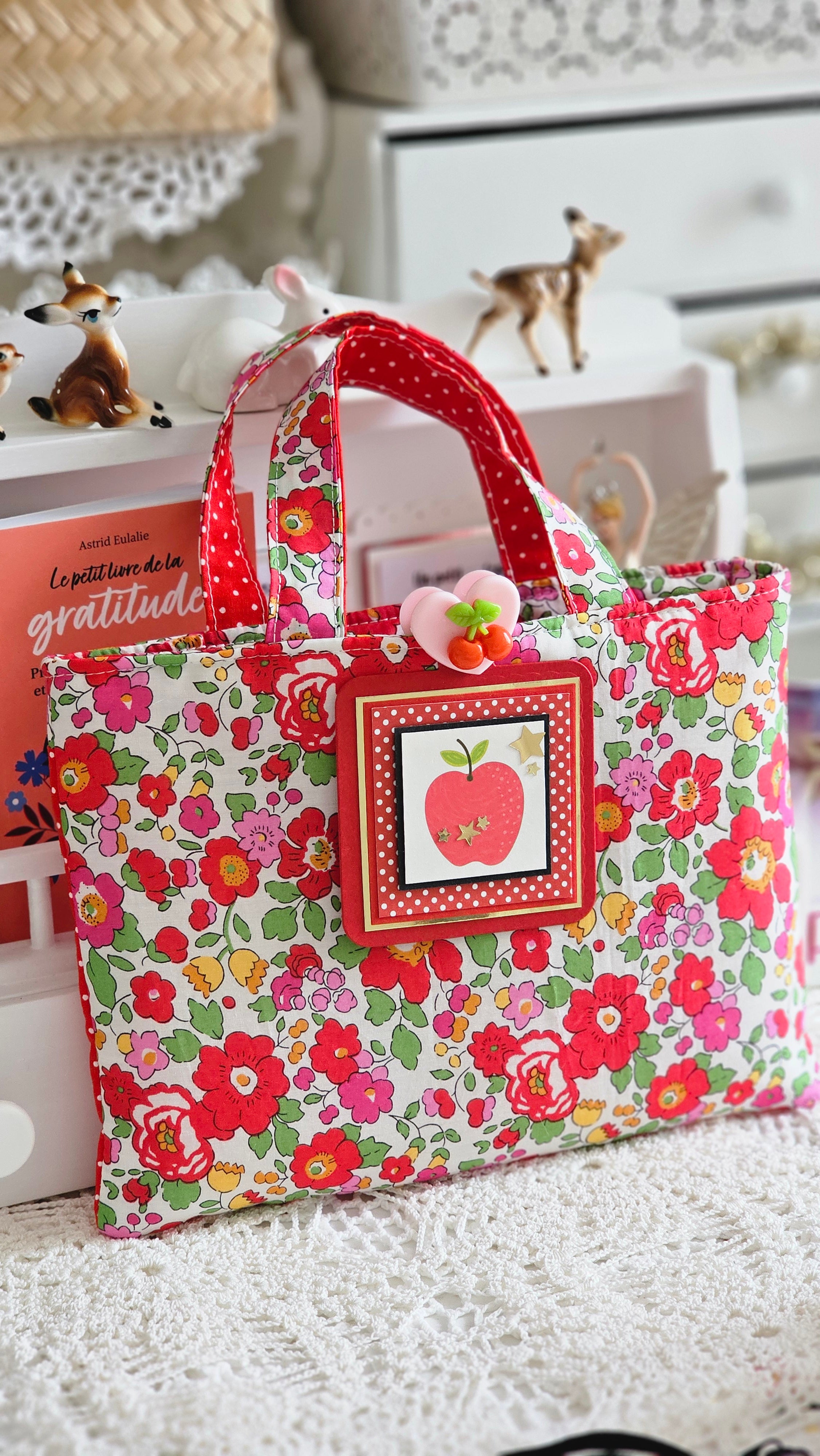 Pochette liberty pour livre de poche