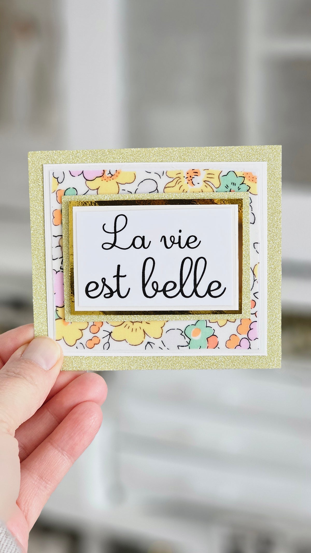 Carte tissu Liberty