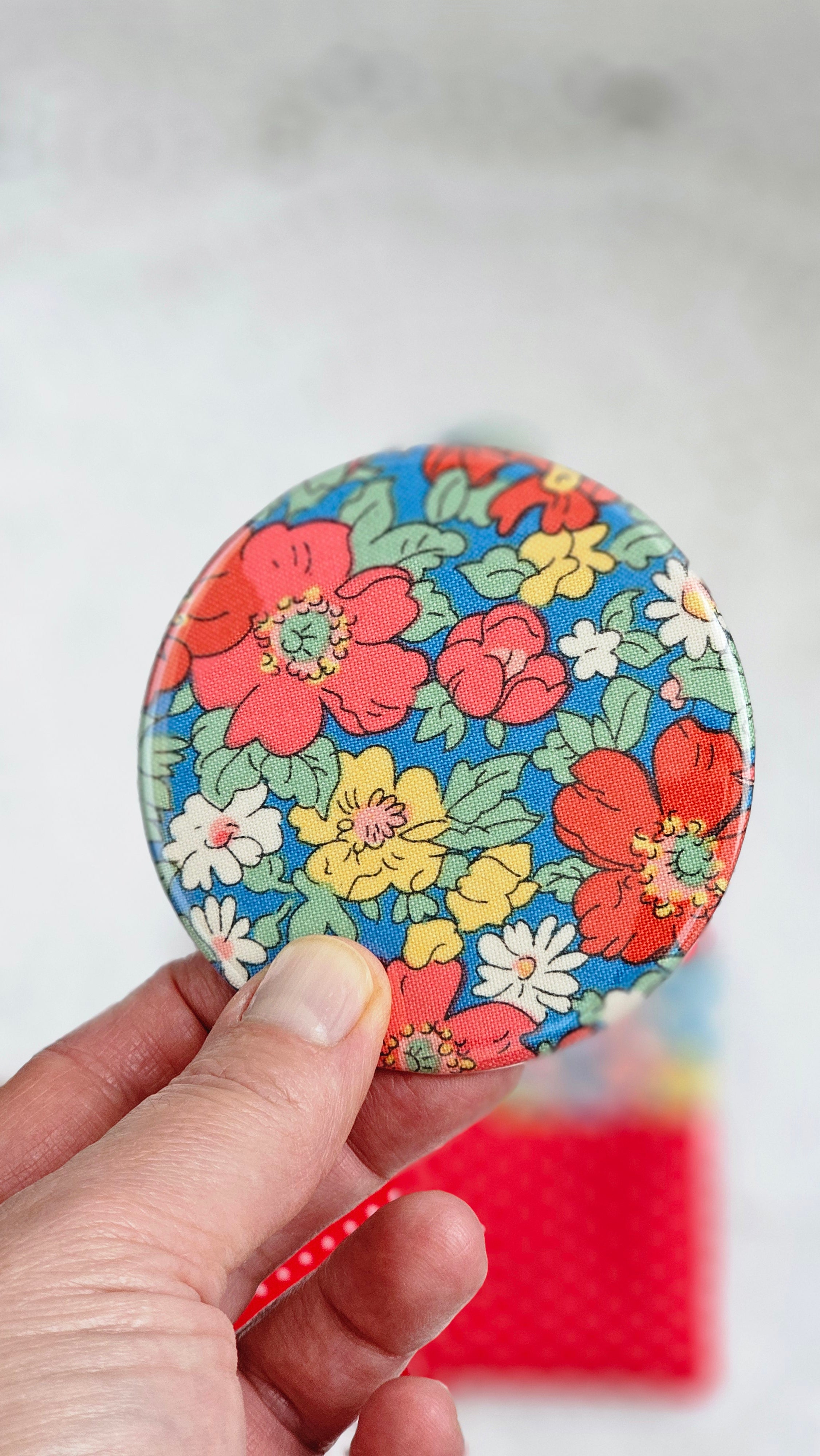 Magnets liberty et pochette tissu