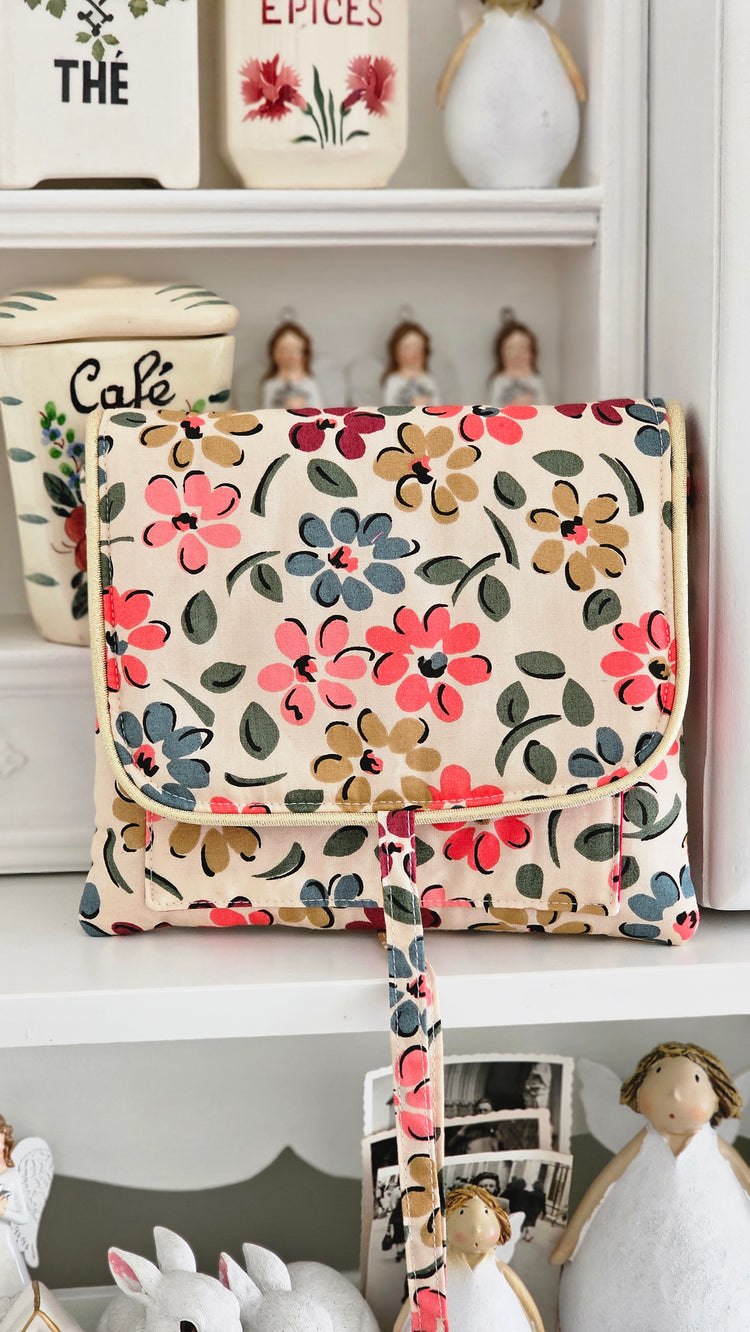 Mini pochette tissu fleuri