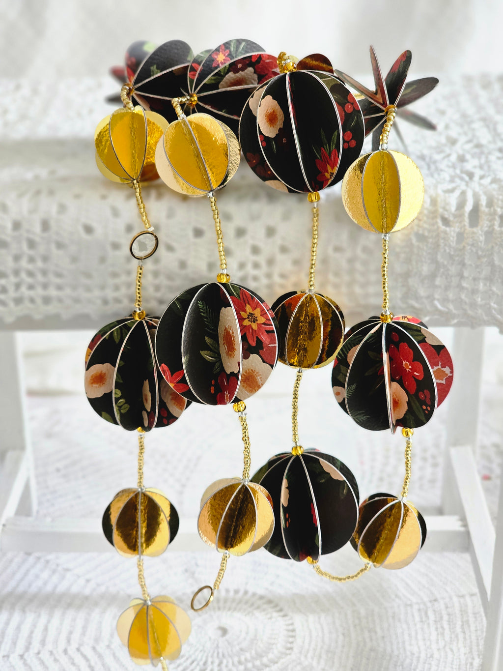 Guirlande décorative en papier fantaisie