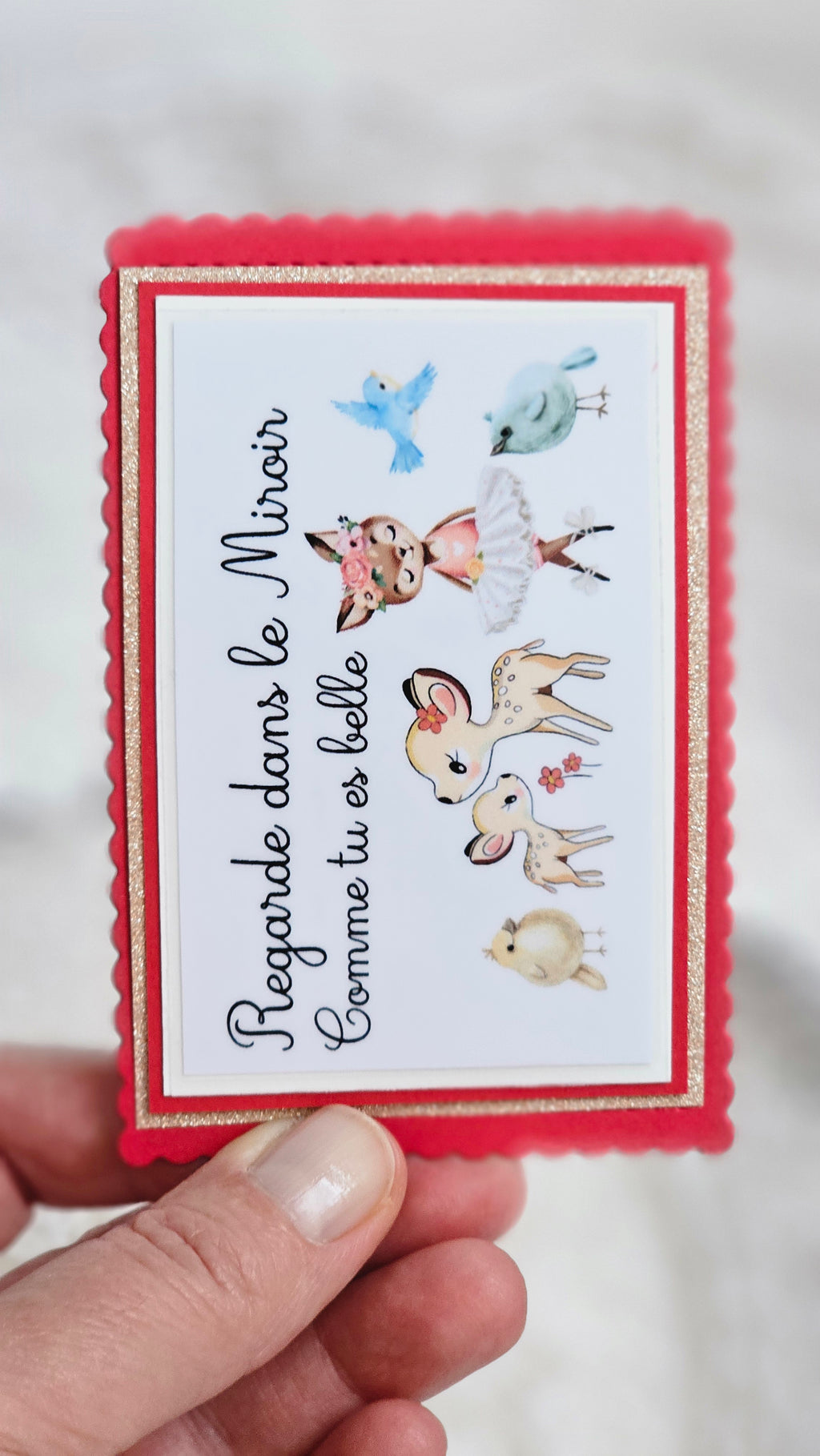 Miroir de poche Liberty et carte