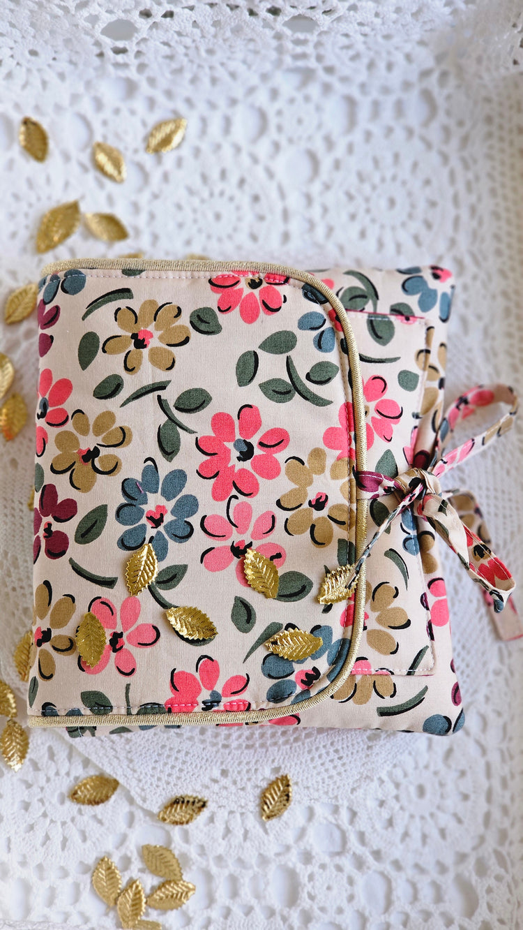 Mini pochette tissu fleuri