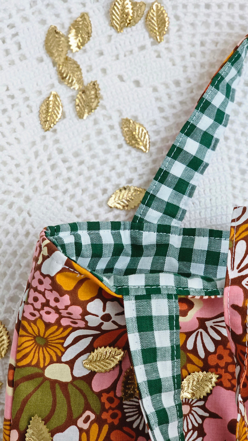 Mini sac Cabas tissu fleuri