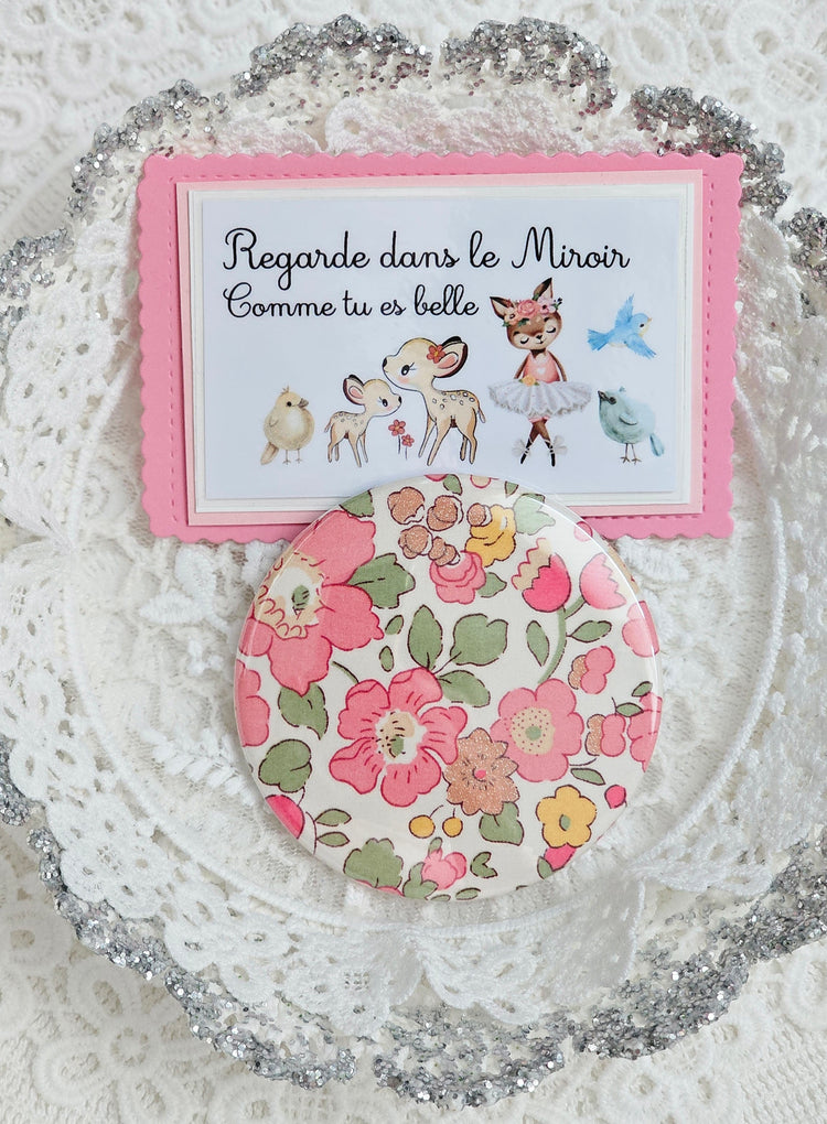 Miroir de poche Liberty et carte