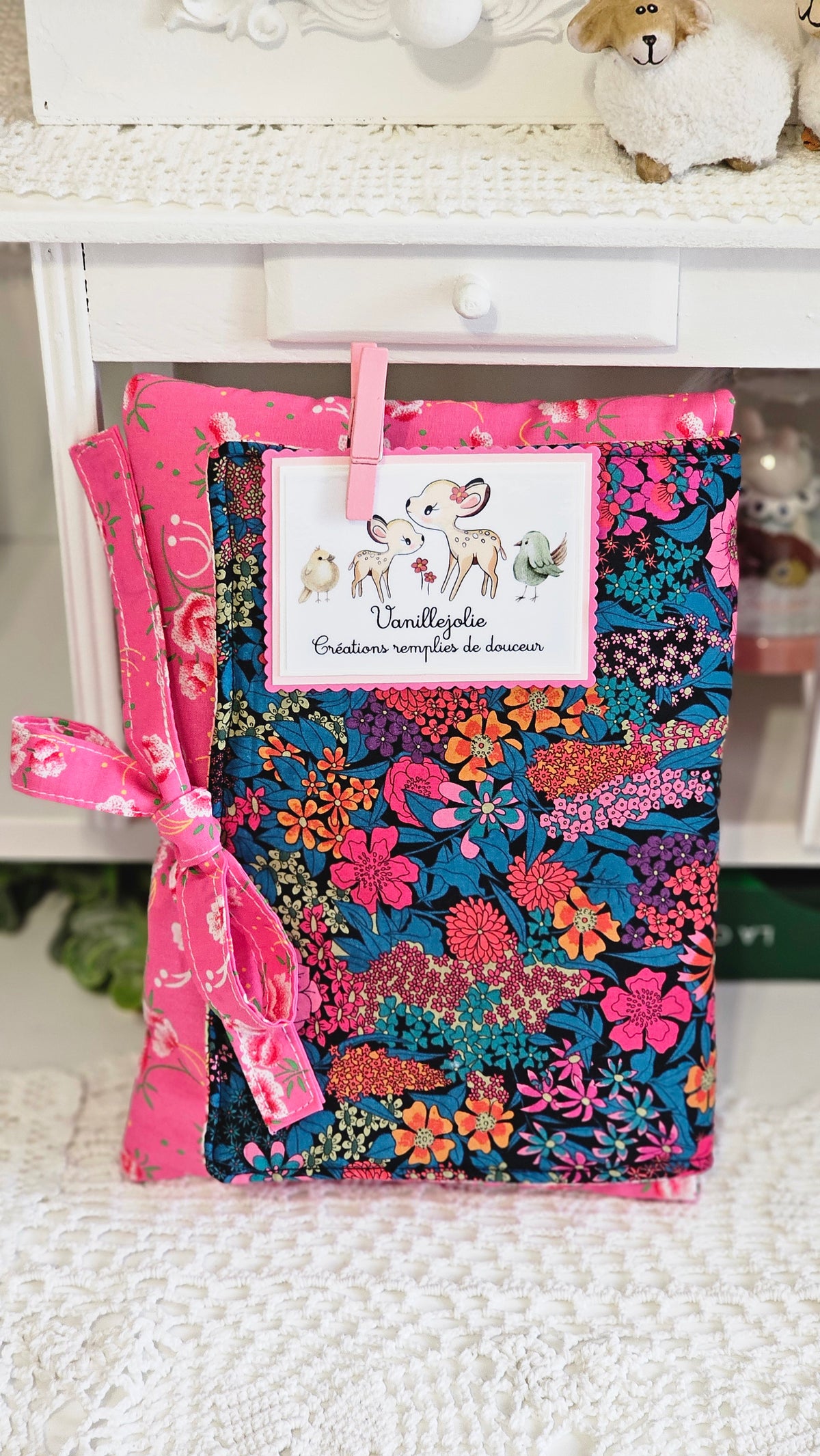 Pochette liberty pour livre de poche