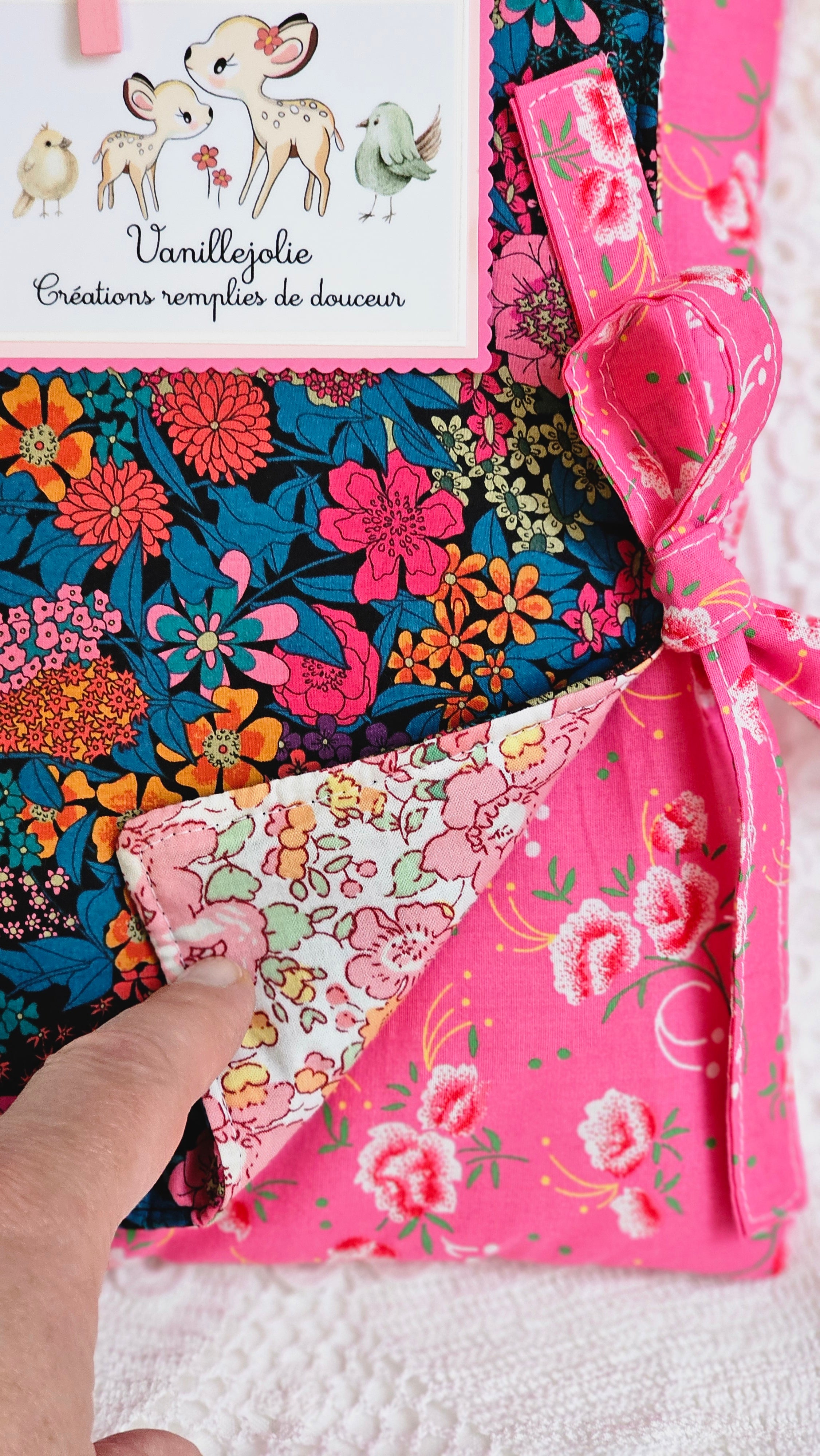 Pochette liberty pour livre de poche