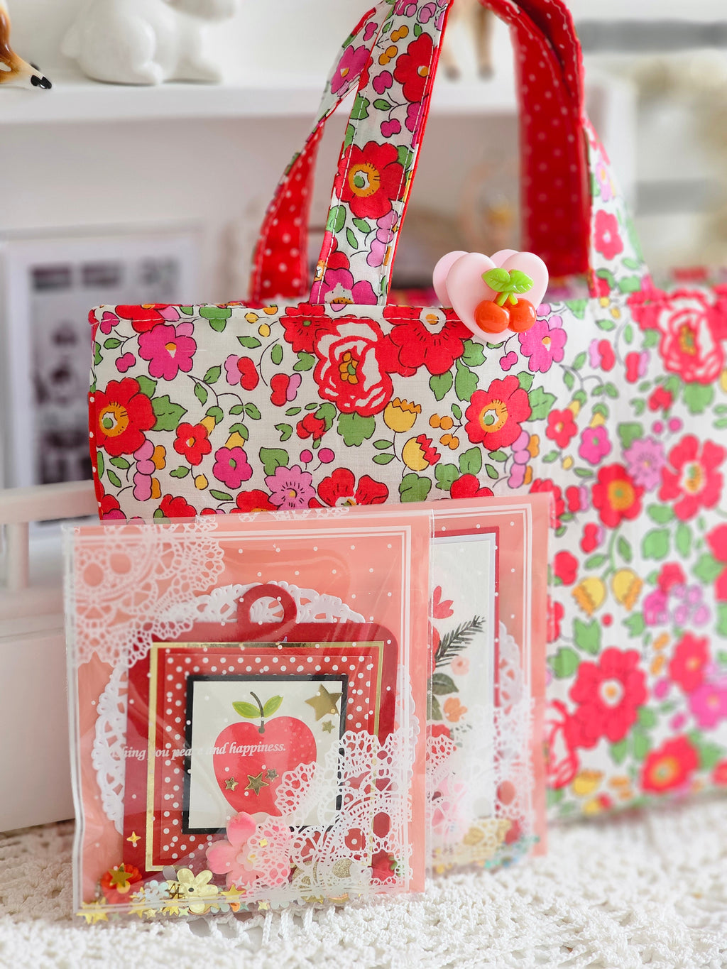 Pochette liberty pour livre de poche