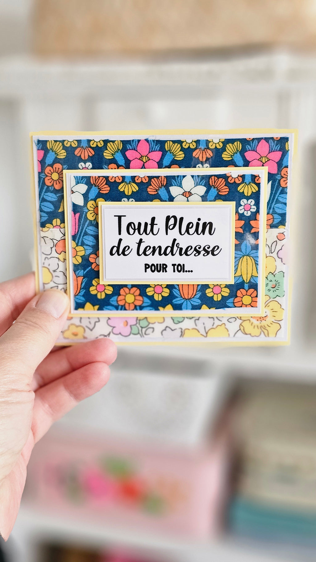 Carte tissu liberty