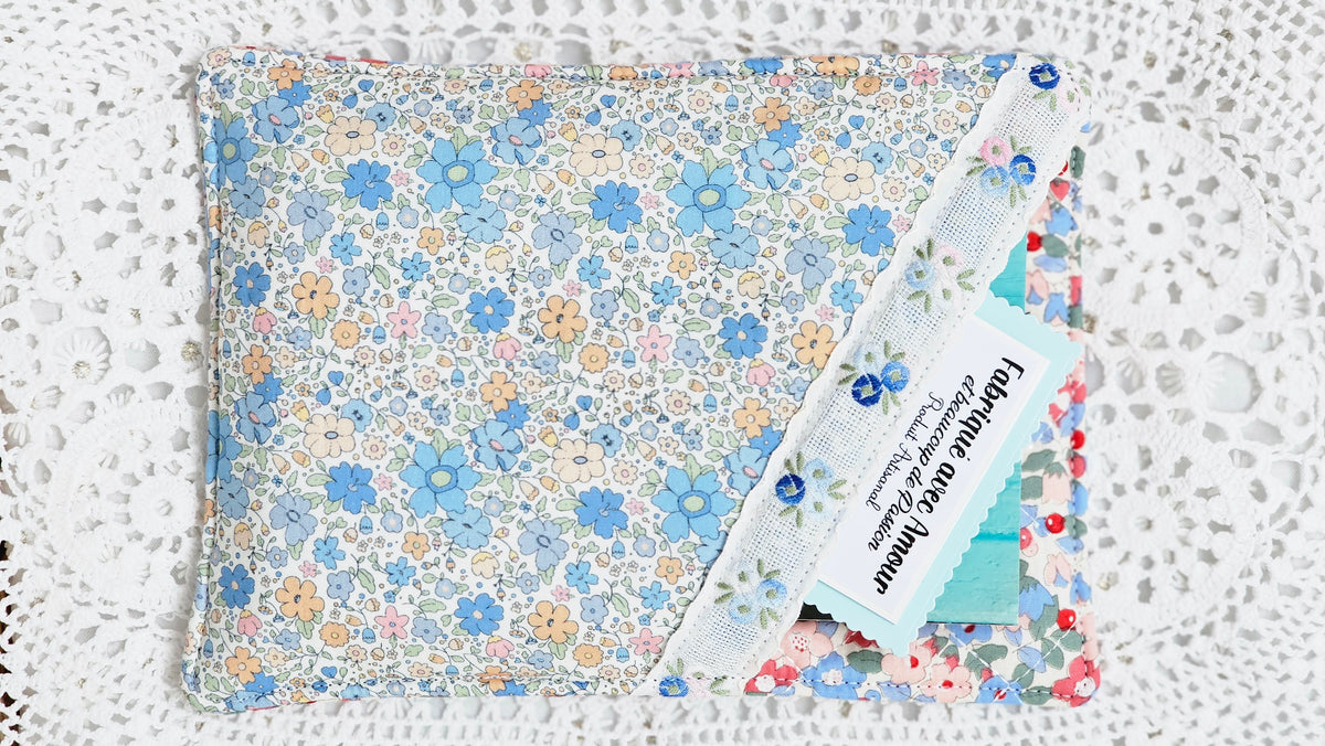Pochette tissu livre de poche