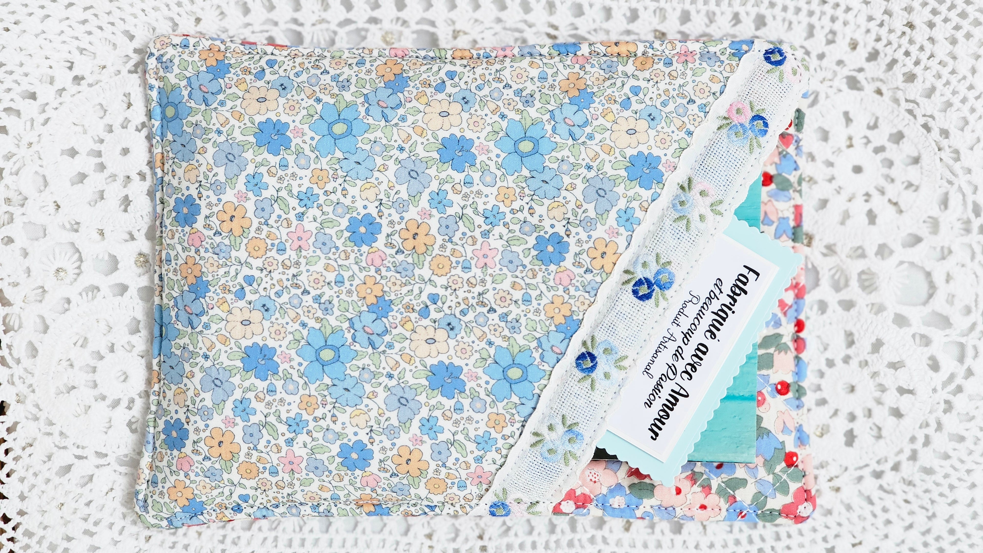 Pochette tissu livre de poche