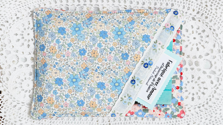 Pochette tissu livre de poche