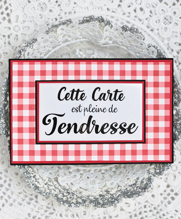 Carte vichy rouge