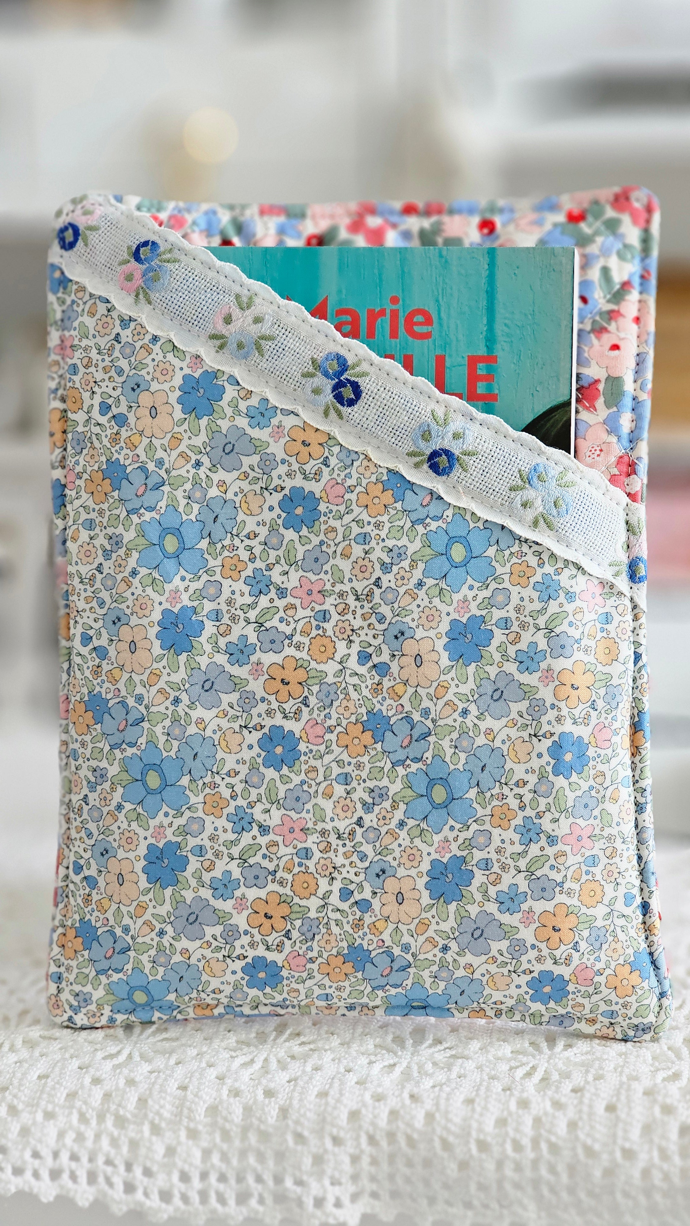 Pochette tissu livre de poche