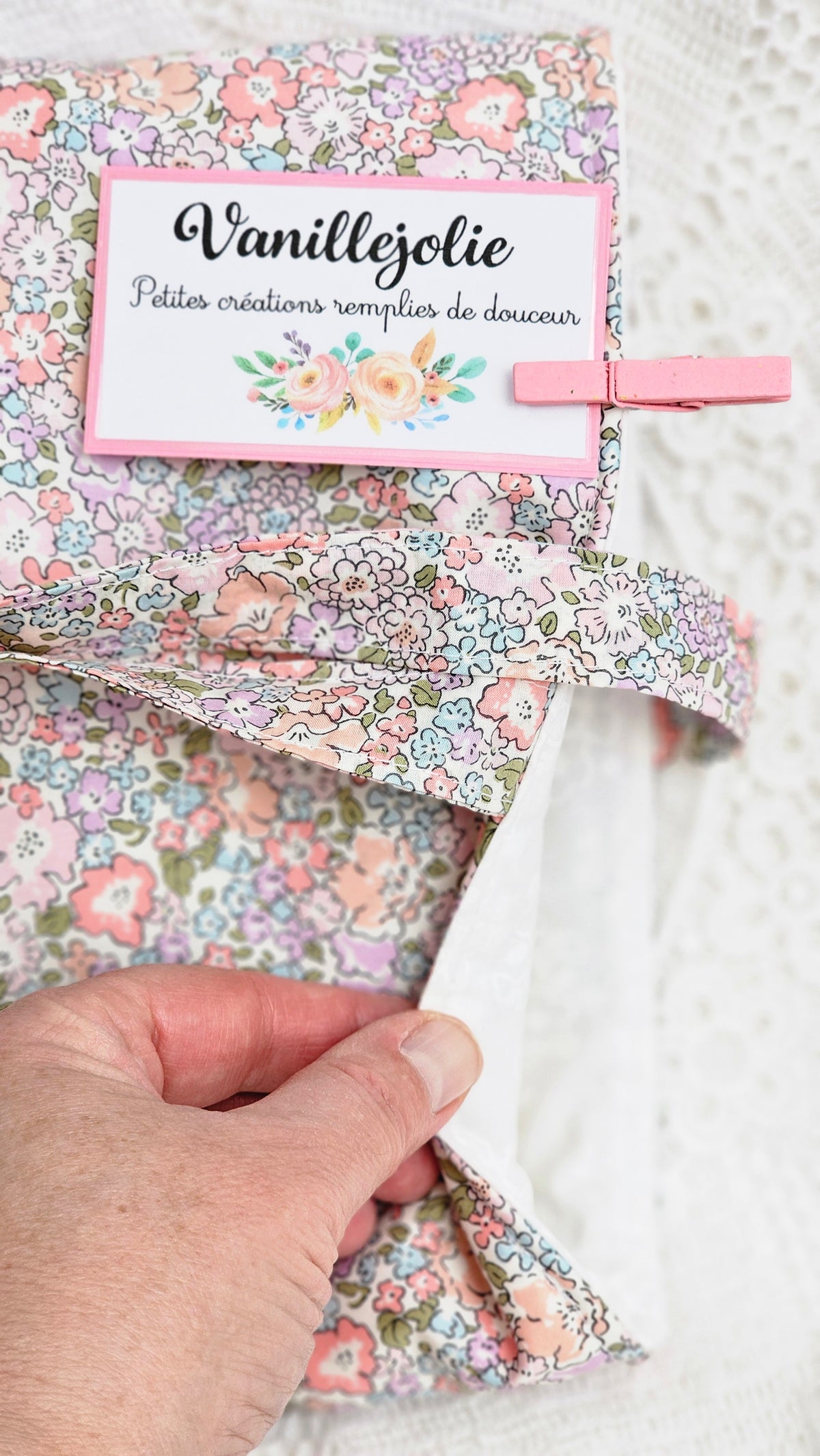 Pochette liberty pour livre de poche