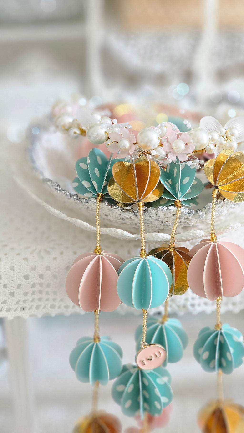 Guirlande décorative en papier fantaisie