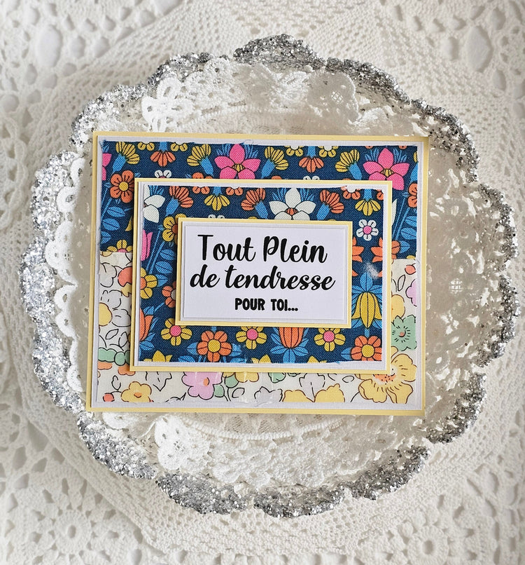 Carte tissu liberty