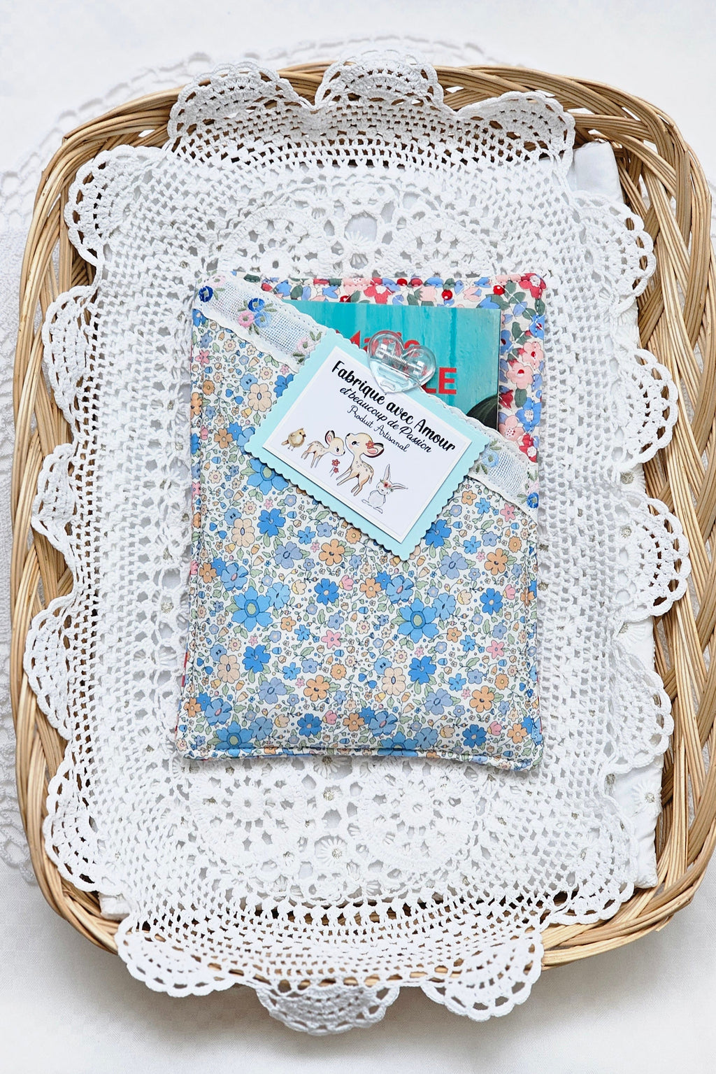 Pochette tissu livre de poche