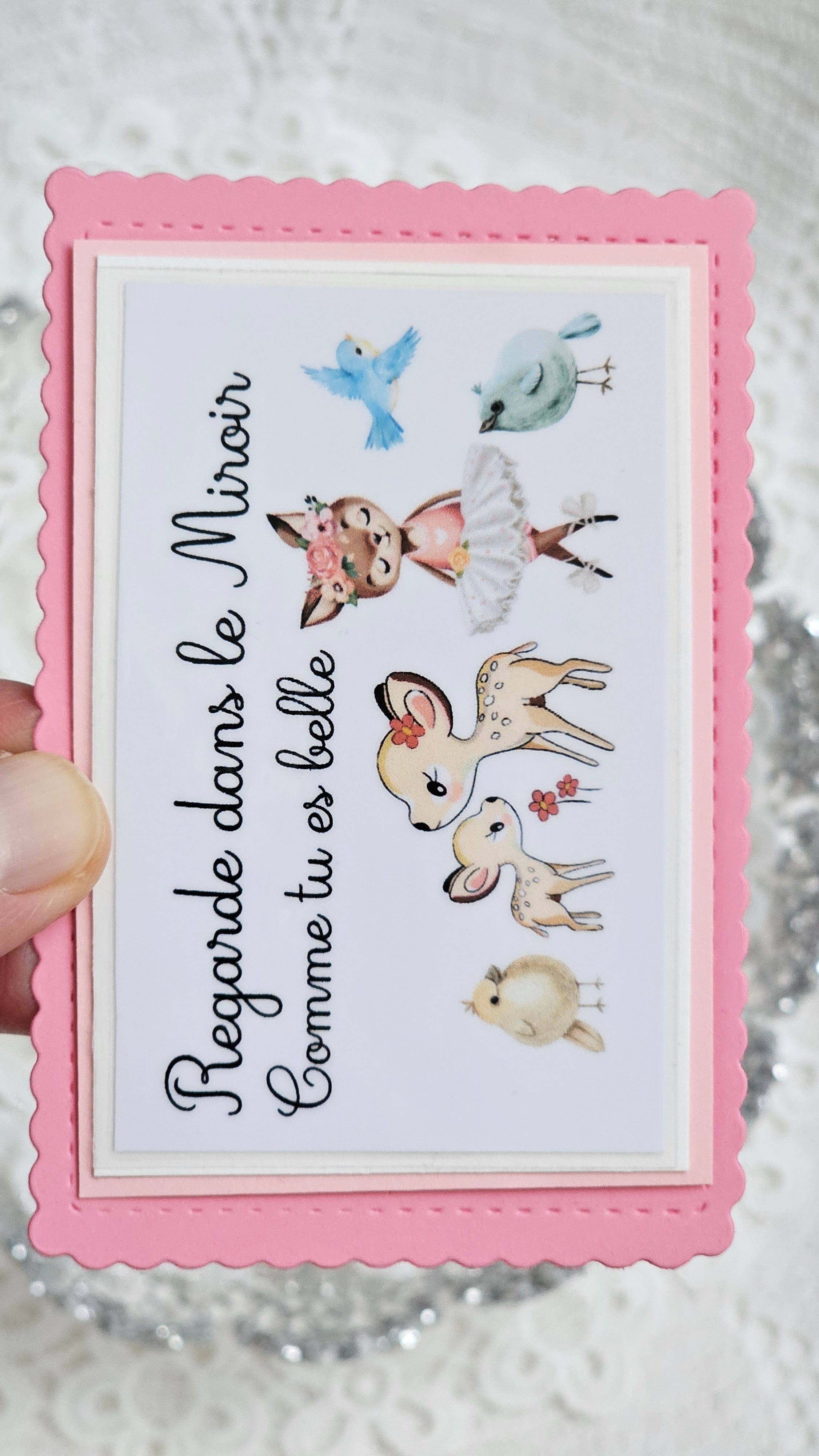 Miroir de poche Liberty et carte