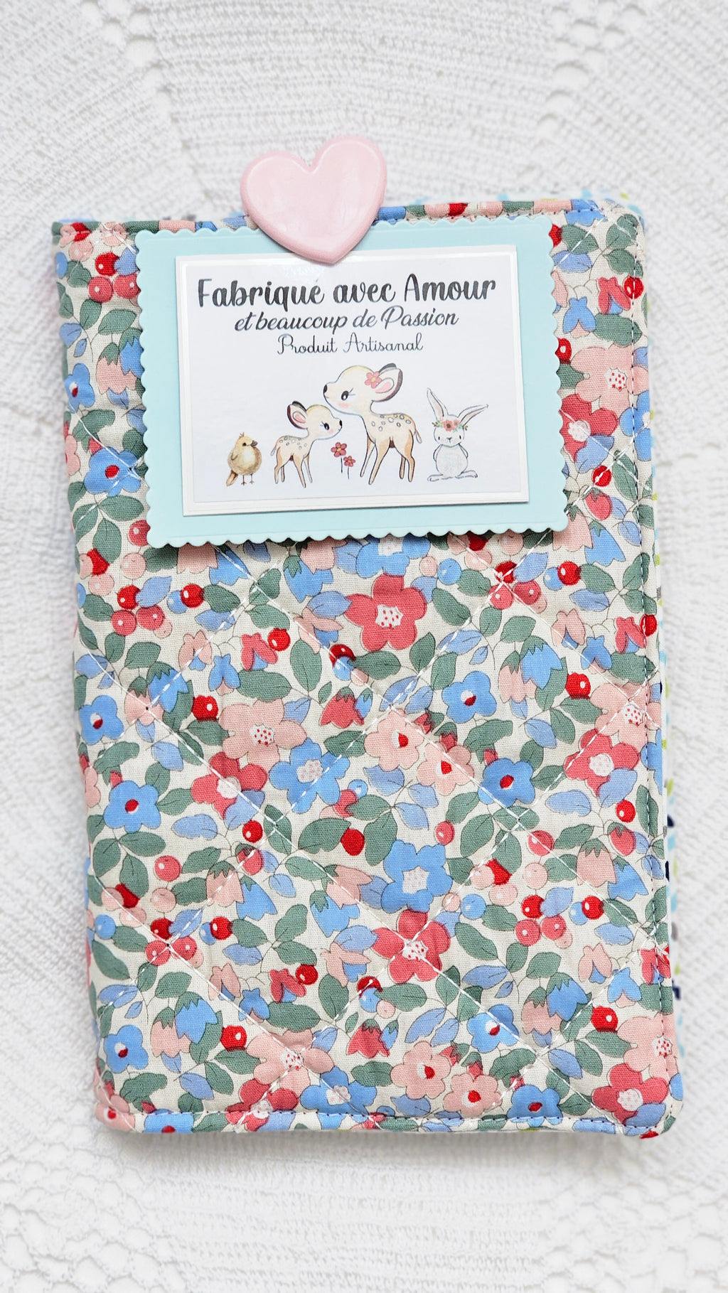 Housse tissu pour livre de poche