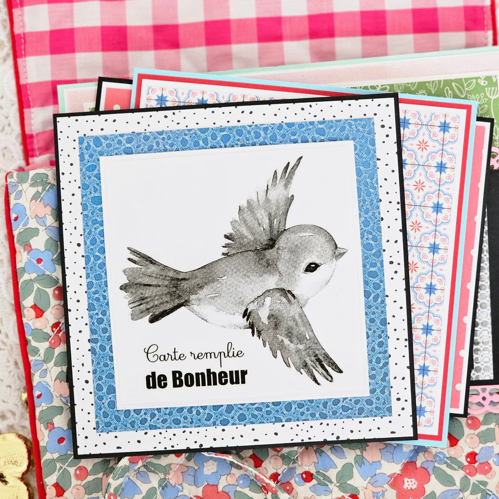 Pochette matelassée et cartes