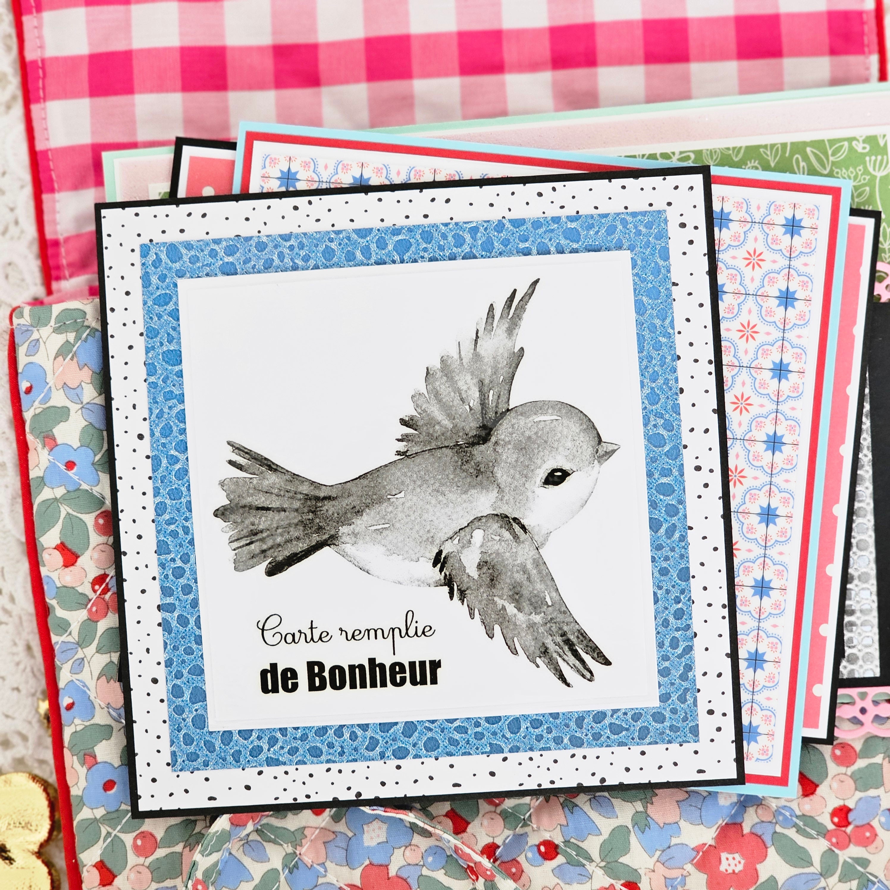 Pochette matelassée et cartes