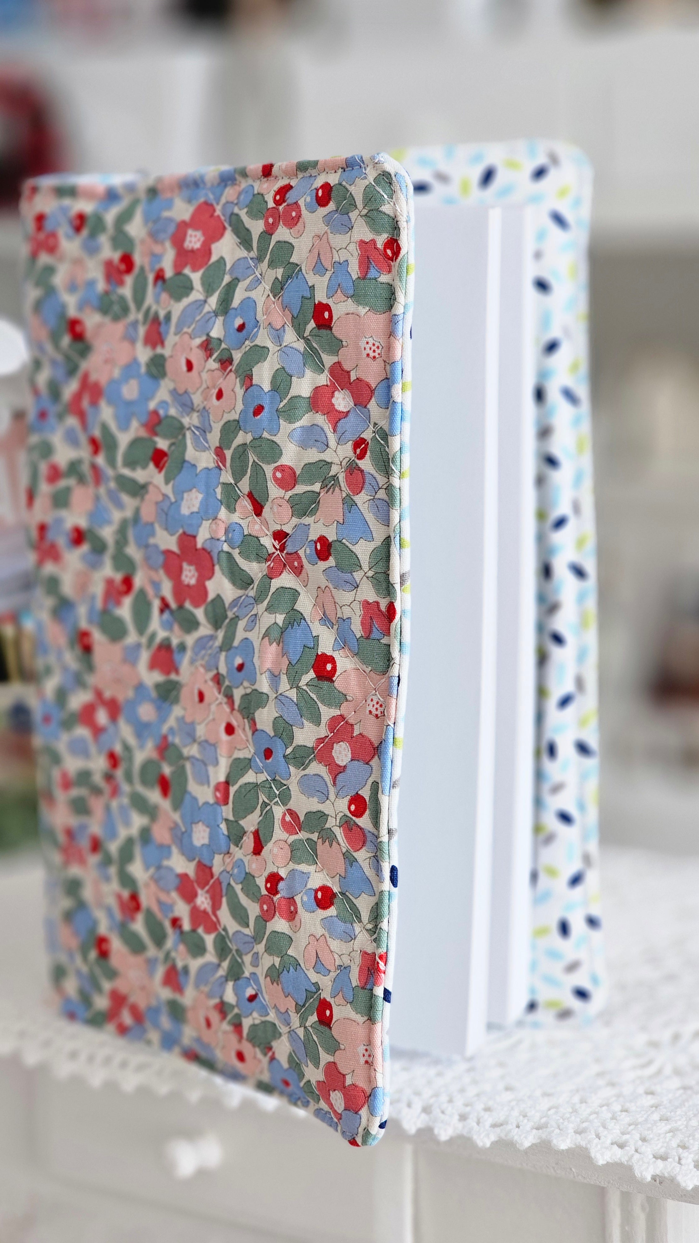 Housse tissu pour livre de poche