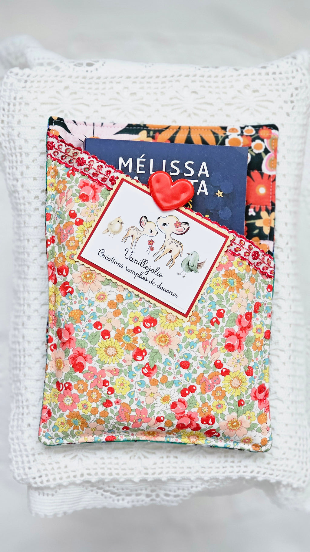 Pochette tissu livre de poche
