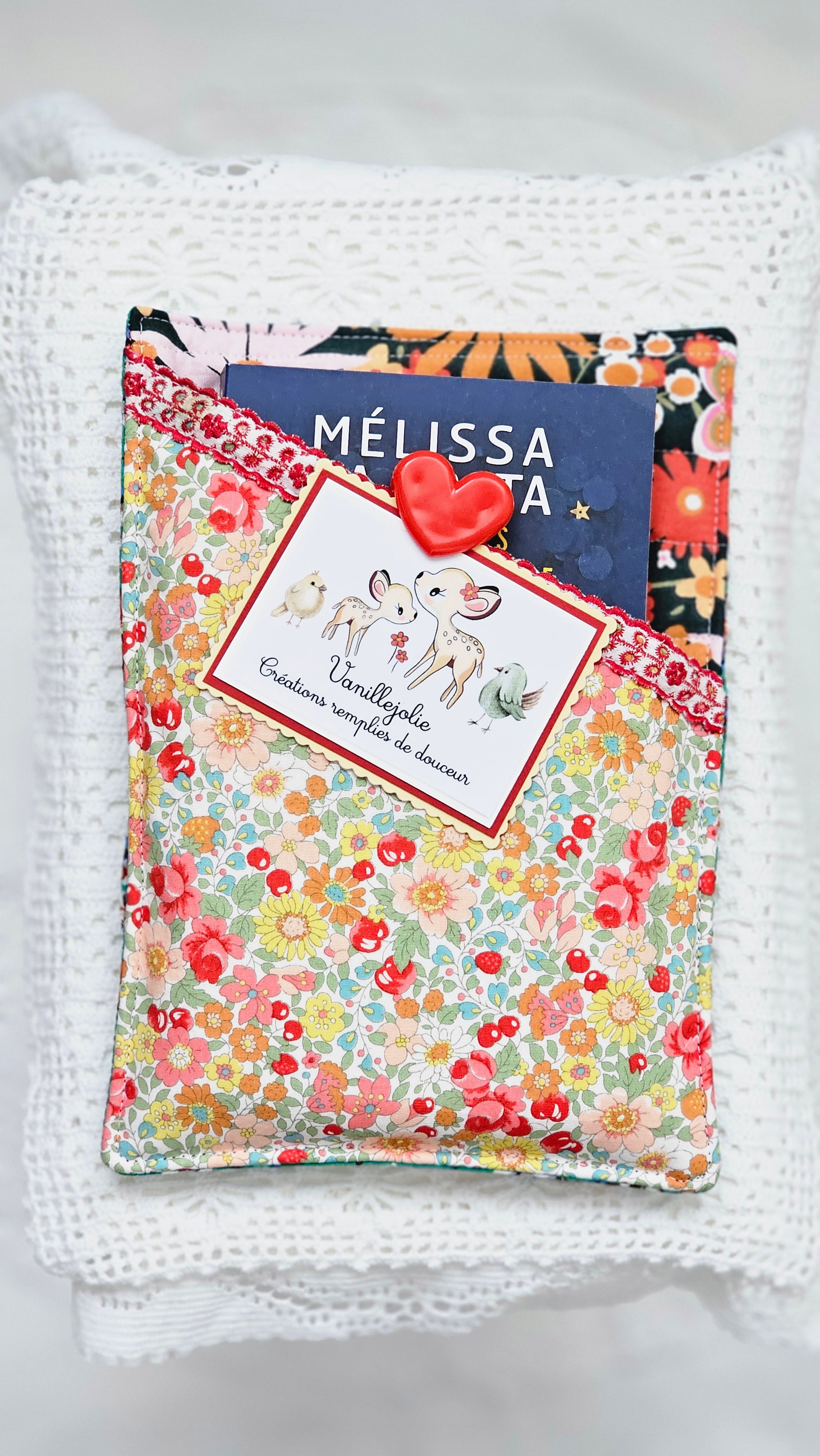 Pochette tissu livre de poche