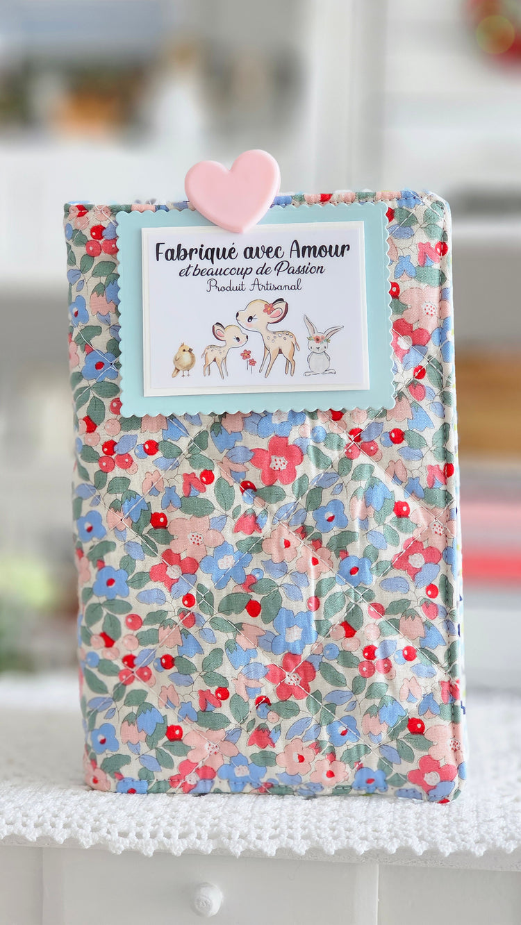 Housse tissu pour livre de poche