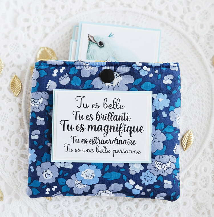Pochette à savon liberty et cartes