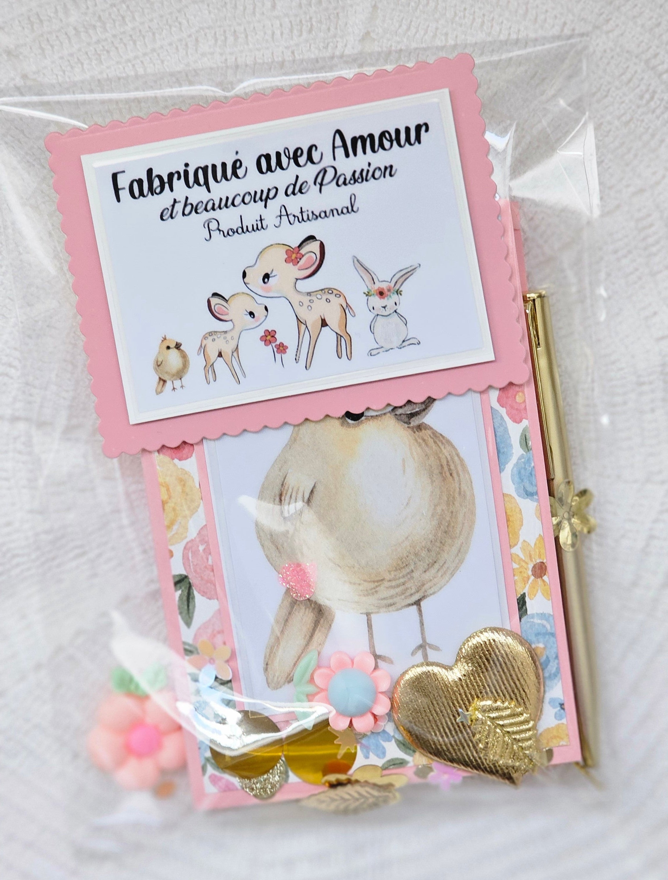 Carnet carte oiseau