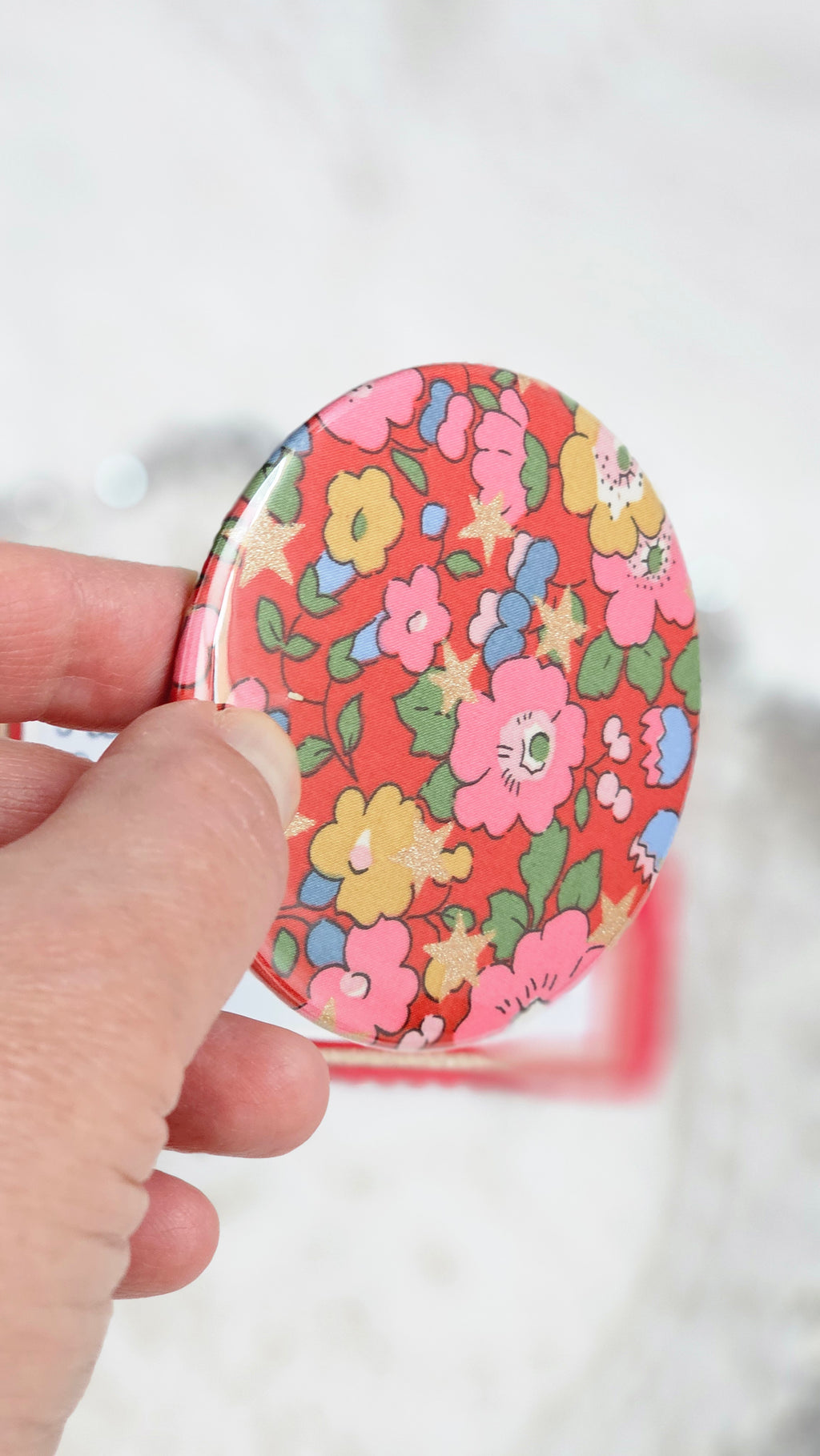 Miroir de poche Liberty et carte