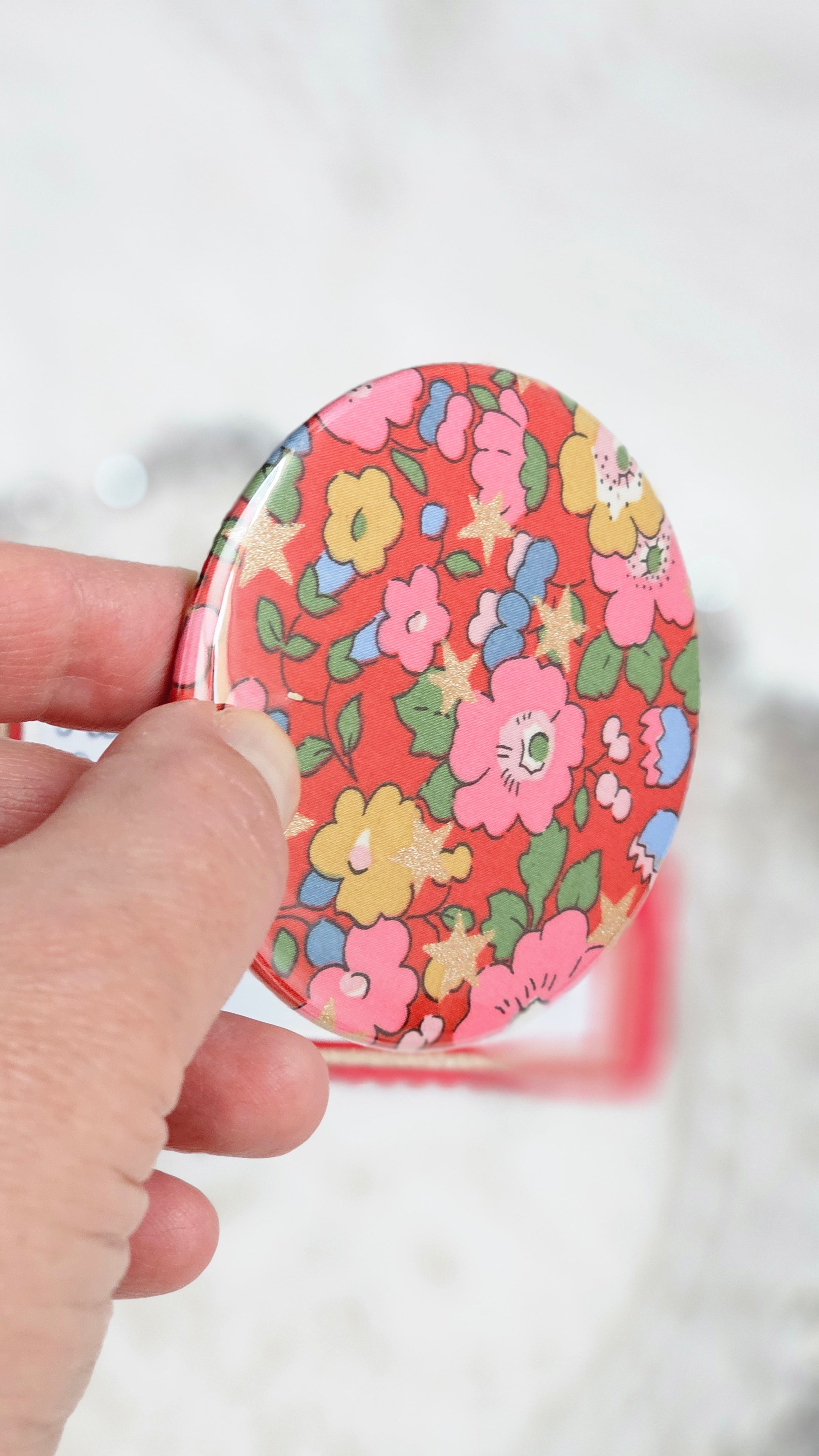 Miroir de poche Liberty et carte