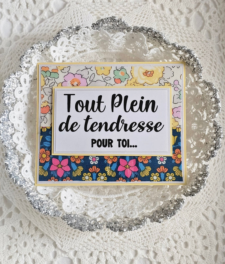 Carte tissu liberty