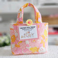 Mini cabas tissu vintage fleuri