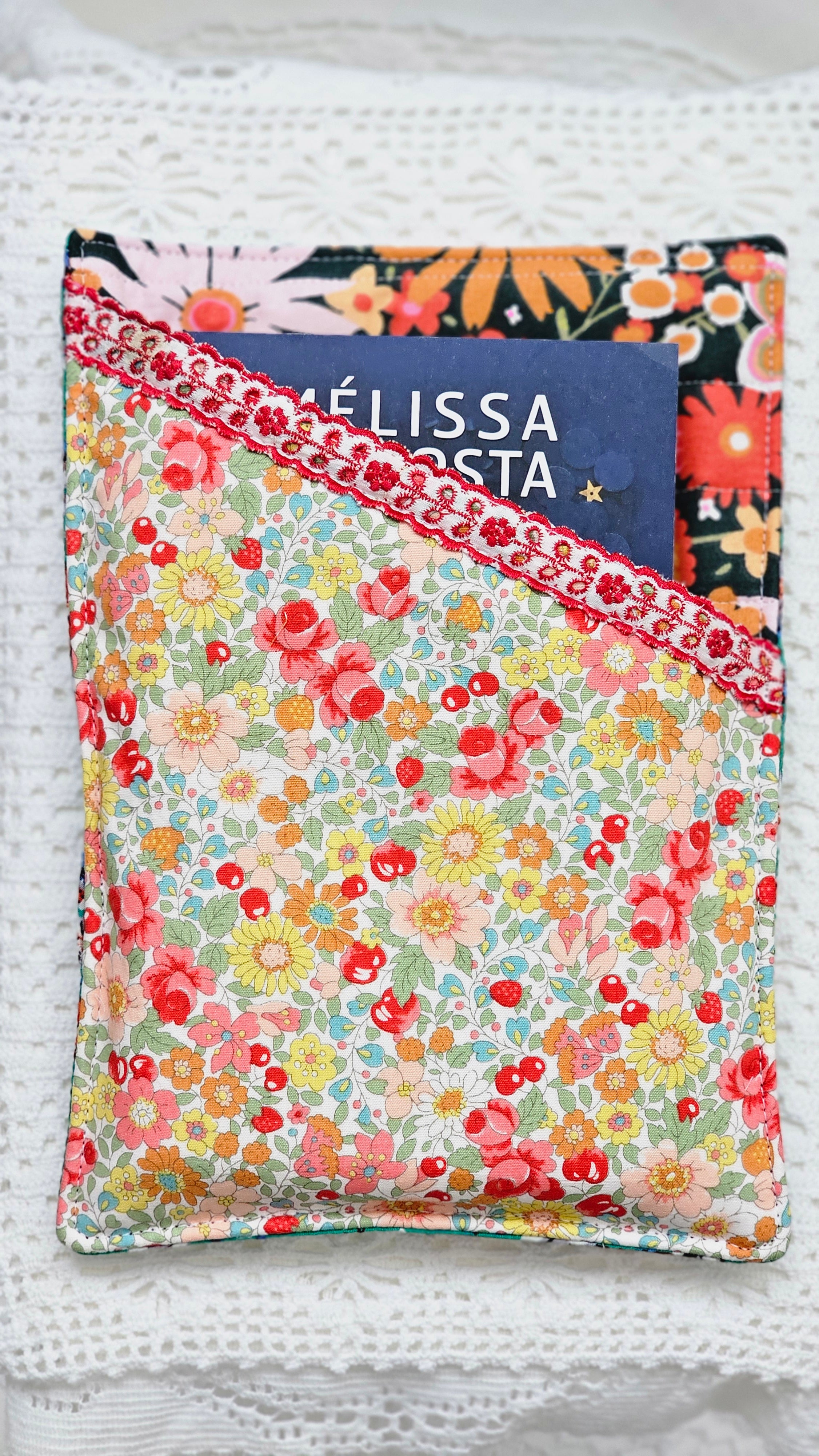 Pochette tissu livre de poche