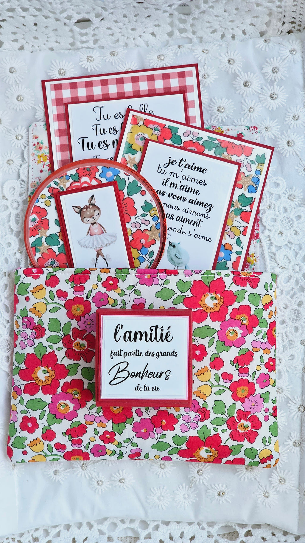 Pochette liberty et cartes