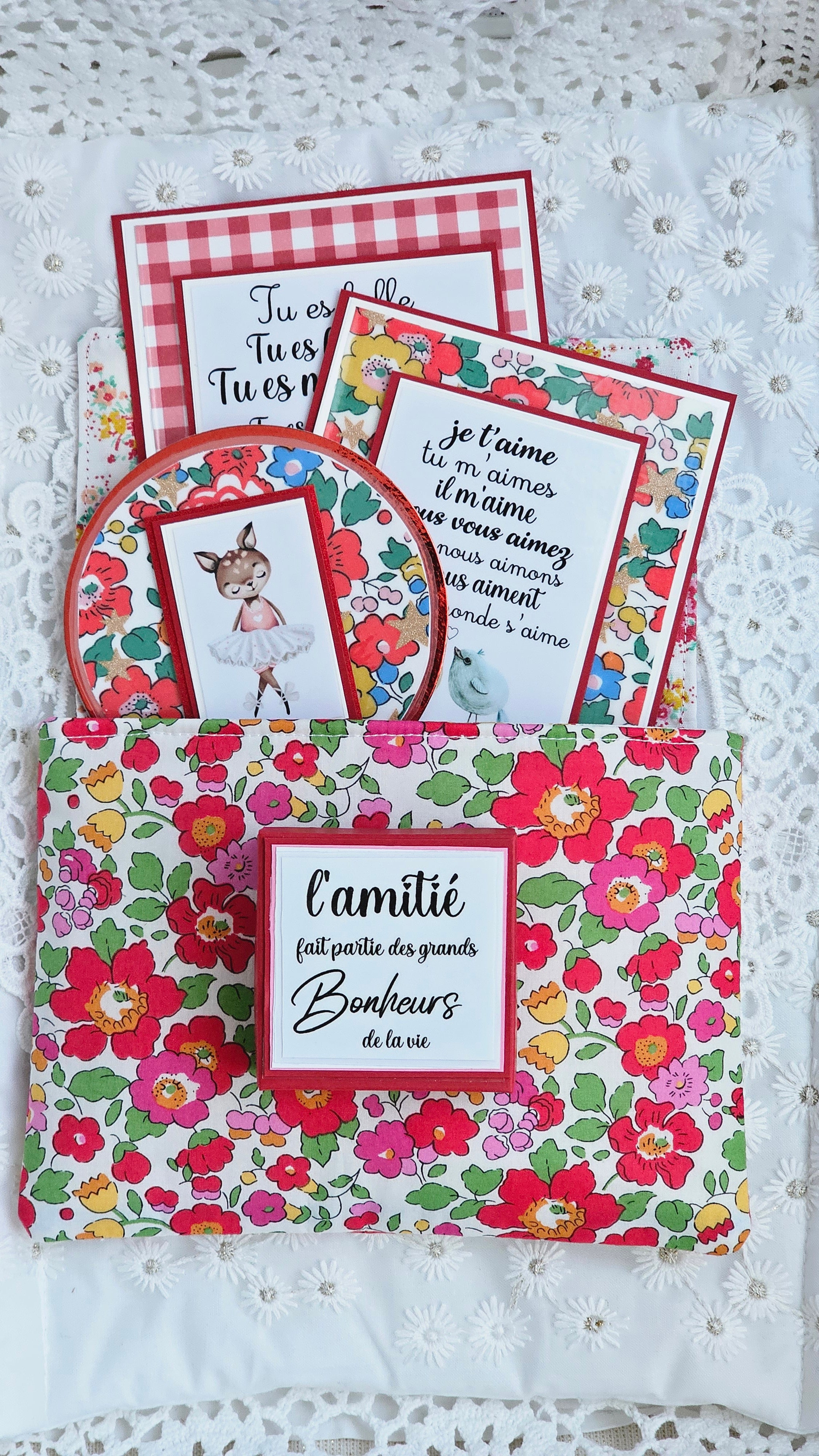 Pochette liberty et cartes