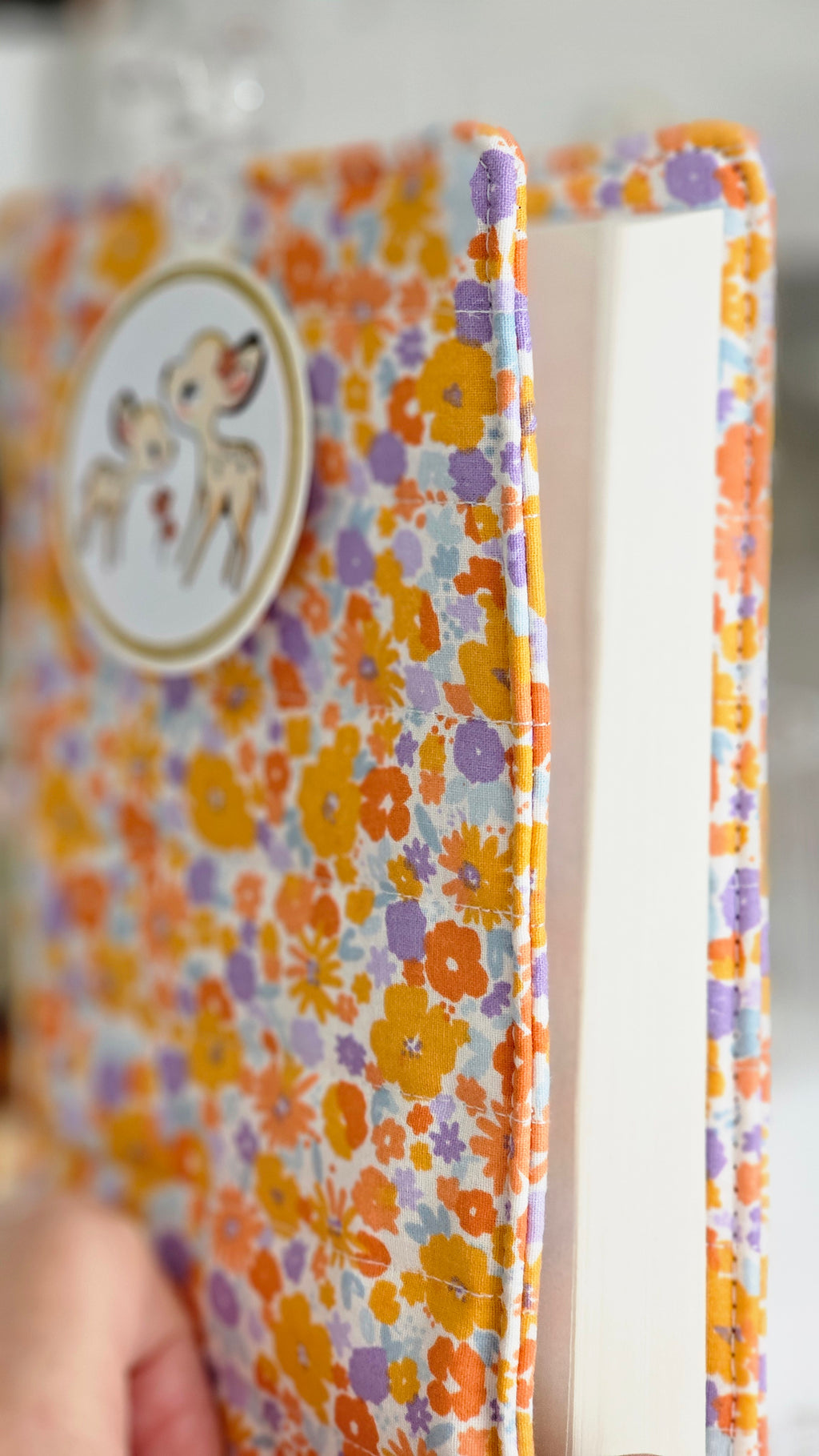 Housse tissu pour livre de poche