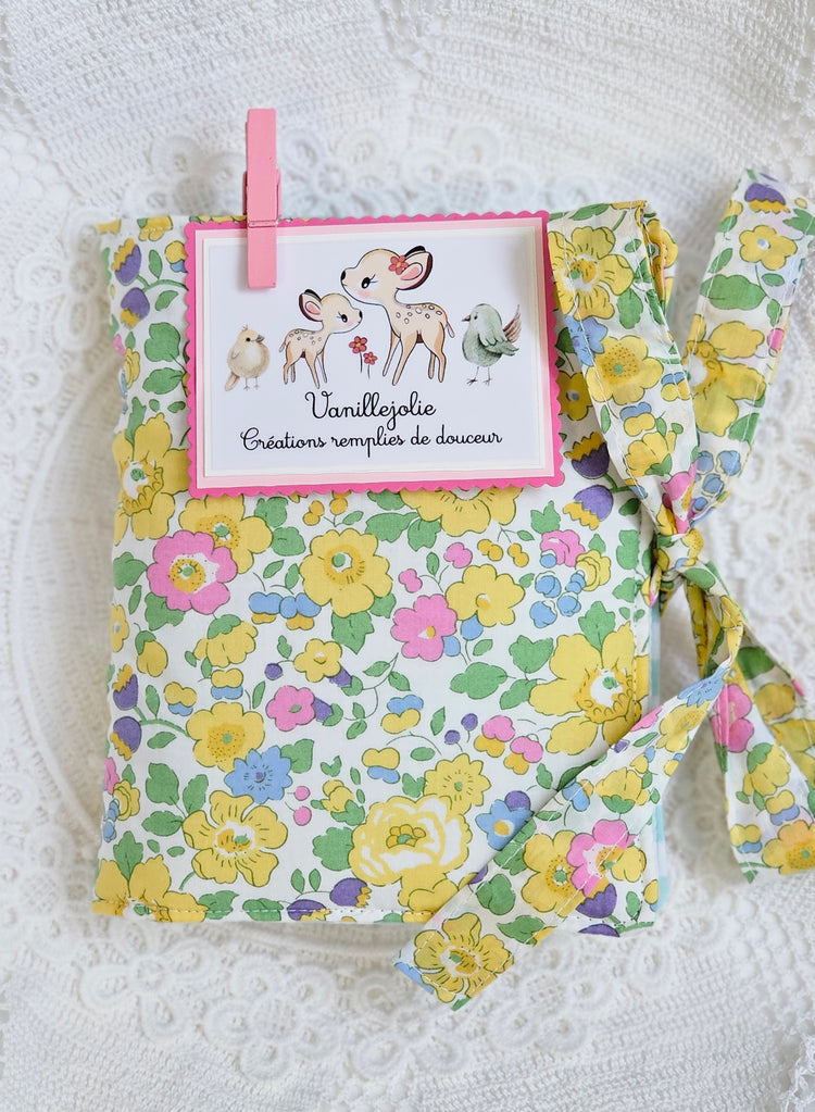 Petite Pochette double en tissu Liberty