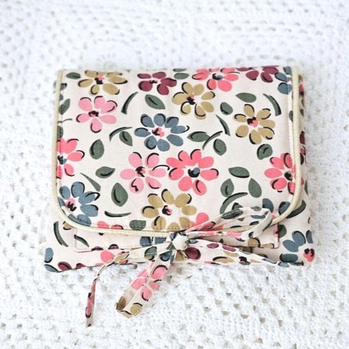 Mini pochette tissu fleuri