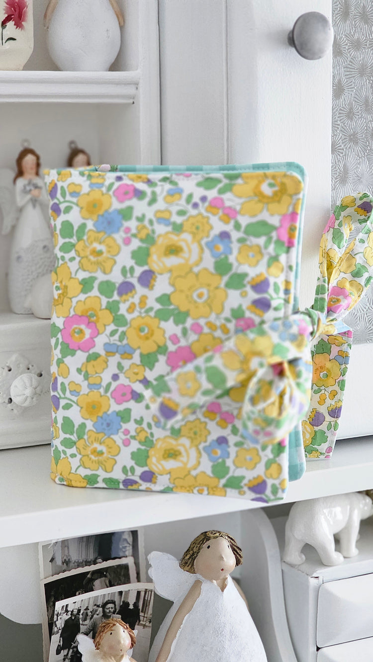 Petite Pochette double en tissu Liberty